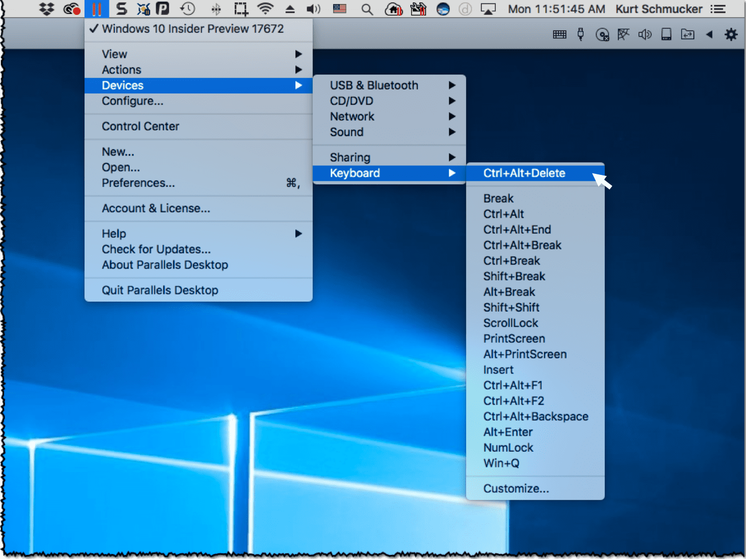 windows 10 control alt delete for mac keyboard